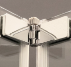 Impey Coram Premier 8 8mm Plain Glass  900mm Wide Bi-Fold Shower Door Chrome (P8BF90CUC)