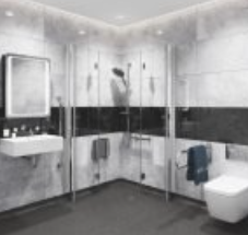 Impey Coram Premier 8 Corner Entry Bi Fold Coving Profile Chrome (P8CBICEPC)