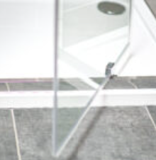 Impey Coram Premier 8 8mm Plain Glass 1000mm Wide Pivot Shower Door Chrome (P8PI10CUC)