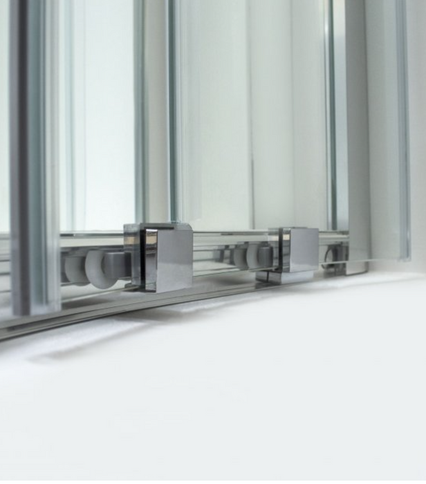 Impey Coram Optima 6 6mm Plain Glass 1100mm Wide Sliding Shower Door Chrome (O6SL11CUC)