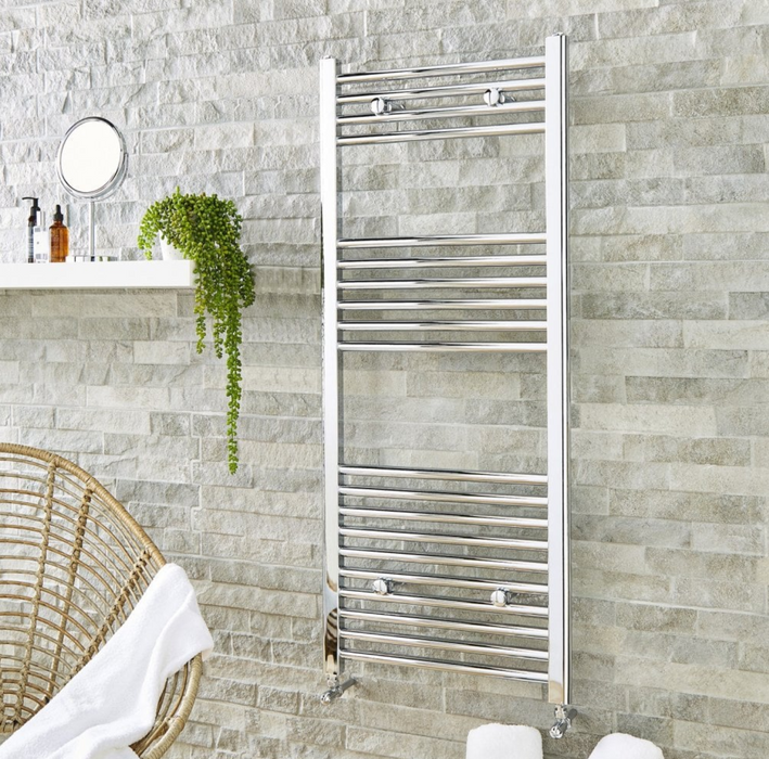 Kartell K-VIT K-Rail 22mm Straight Heated Towel Rail Chrome