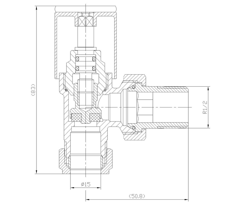 Kartell K-VIT Radiator Valve Straight and Angled 15mm (Pair) - Textured Grey (GREY-STR)(GREY-ANG)