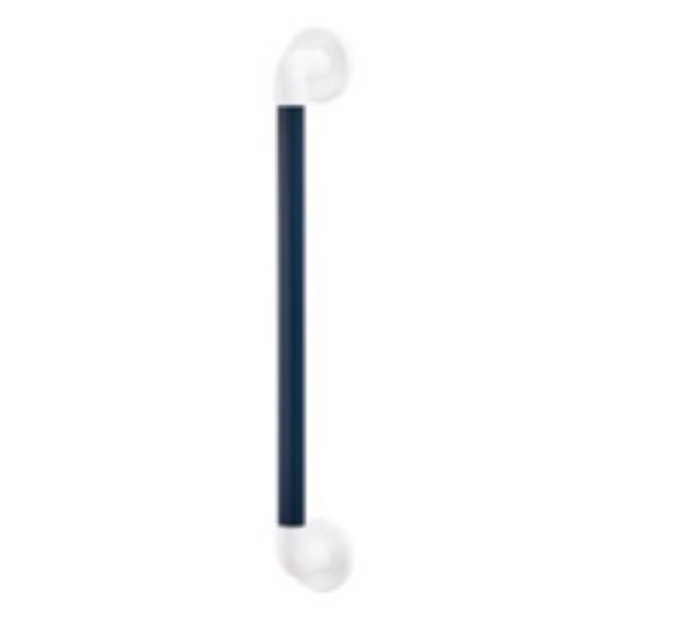 AKW 1900 Series Heavy Duty Plastic Fluted Grab Rail 1067mm (42") White/Blue (01950WH/BU)