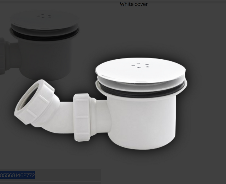 Kartell K-VIT 90mm Fast Flow Waste - White (FFW90-WHITE)