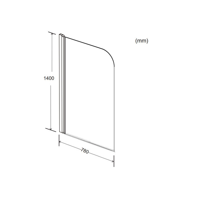 Kartell K-VIT Koncept Straight Screen 6mm (KONSS)