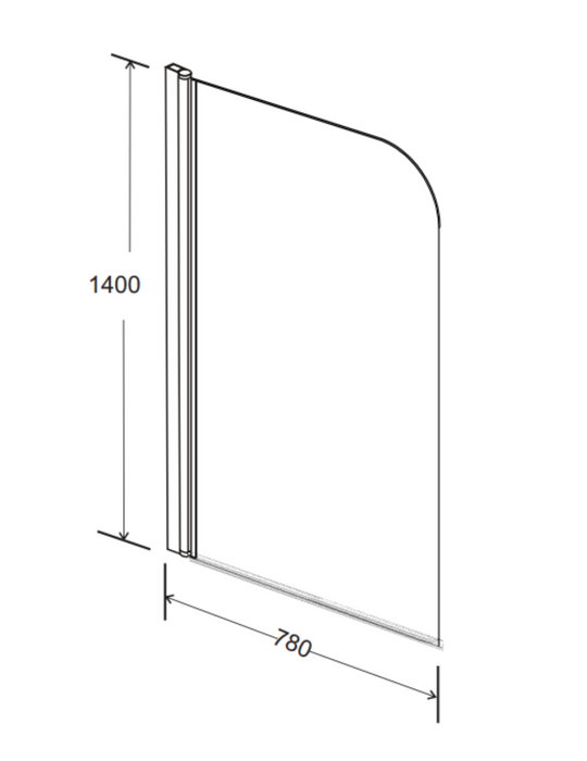Kartell K-VIT Nero Round Bath Screen (NER-SS)