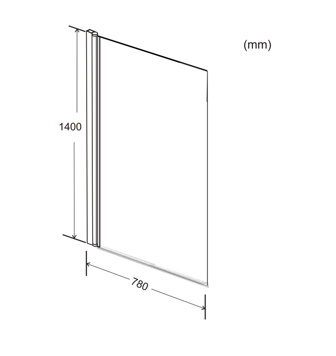 Kartell K-VIT Nero Square Bath Screen (NER-SSS)