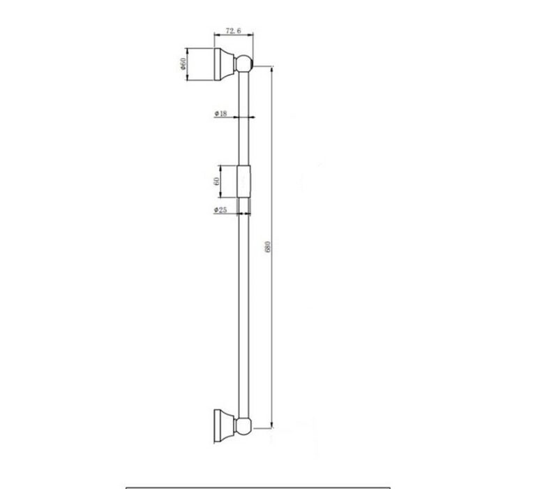 Kartell K-VIT Traditional Slide Rail Kit-Chrome (SHO100SR)