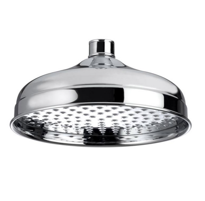 Kartell K-VIT Traditional Fixed Overhead Drencher with Round Wall Mounted Arm – Chrome (SHO113RO)(SHO102T)