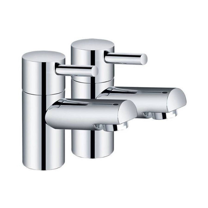 Kartell K-VIT Plan Pair Basin Pillar Taps Chrome (TAP015PL)