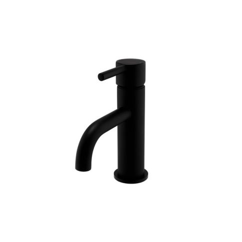 Kartell K-VIT Nero Round Mono Basin Mixer Matt Black (TAP150NR)