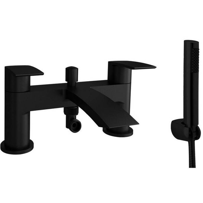 Kartell K-VIT Nero Curve Bath Shower Mixer Matt Black (TAP291CN)