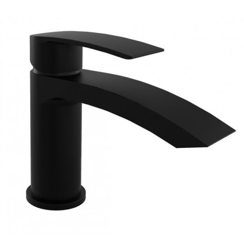 Kartell K-VIT Nero Curve Mini Mono Basin Mixer Matt Black (TAP293CN)