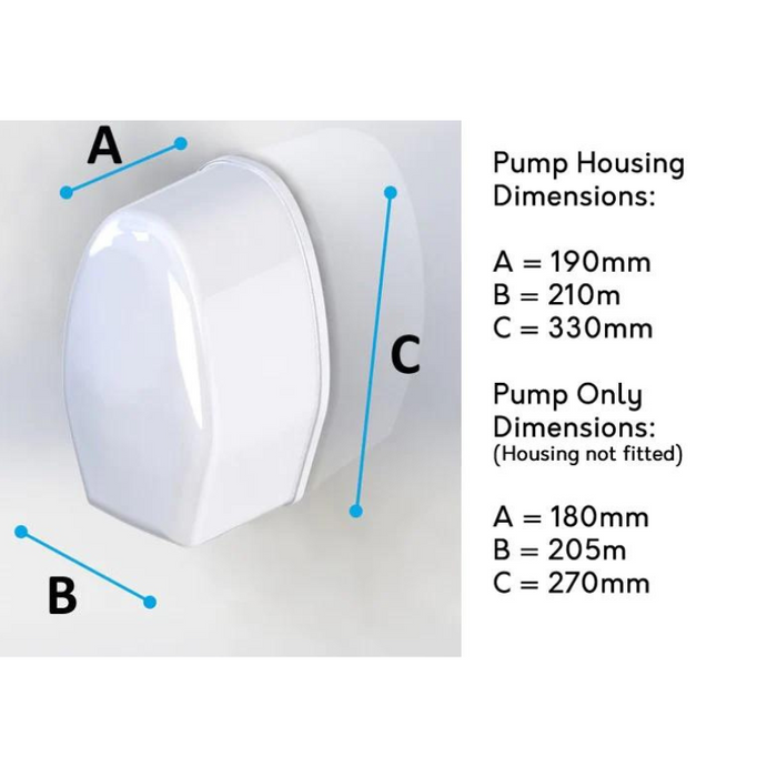 Contour P12 Shower Waste Pump With Push Fit Fittings (05PP01)