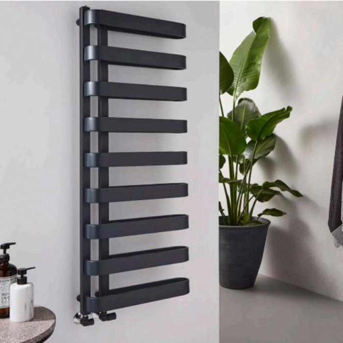 Kartell K-VIT Texas Designer Towel Rail Anthracite (TEX850-500A)(TEX1300-500A)