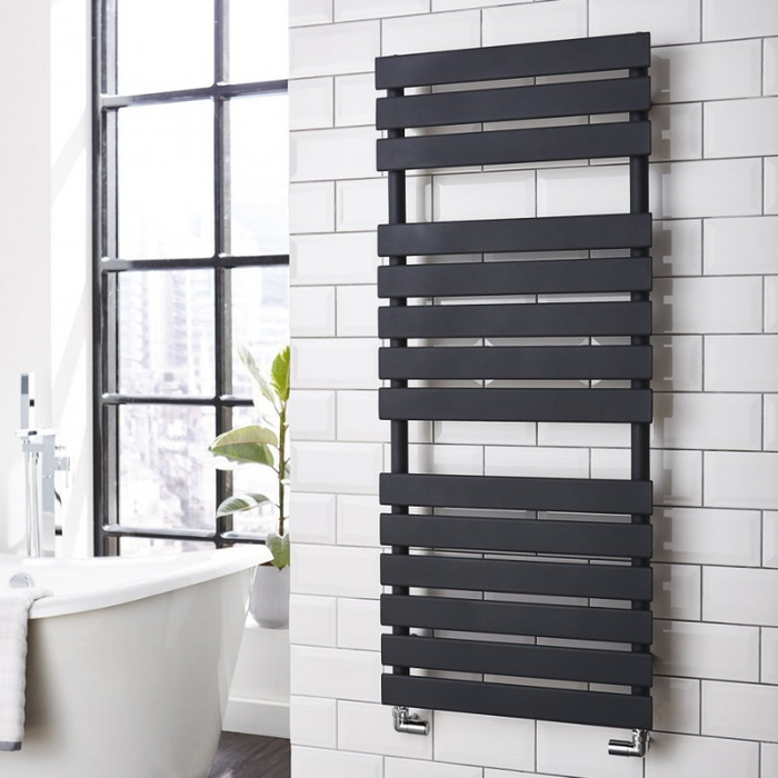 Kartell K-Vit Atlantic Designer Towel Radiator 500mm x 1185mm Grey (ATL500-1200A)