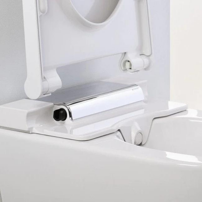 Geberit AquaClean Sela Rimless Wall Hung Wash & Dry Toilet - White Alpine Hinge (146220111)
