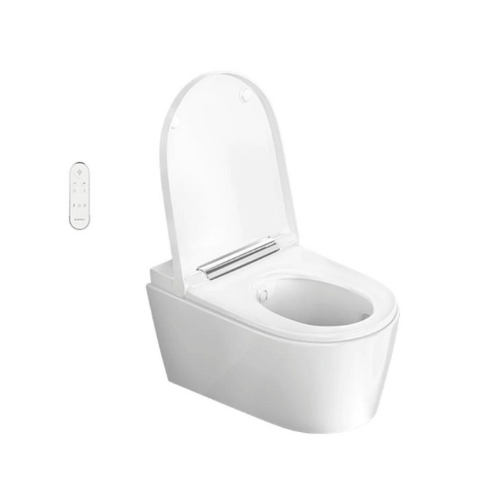 Geberit AquaClean Sela Rimless Wall Hung Wash & Dry Toilet - White Alpine Hinge (146220111)