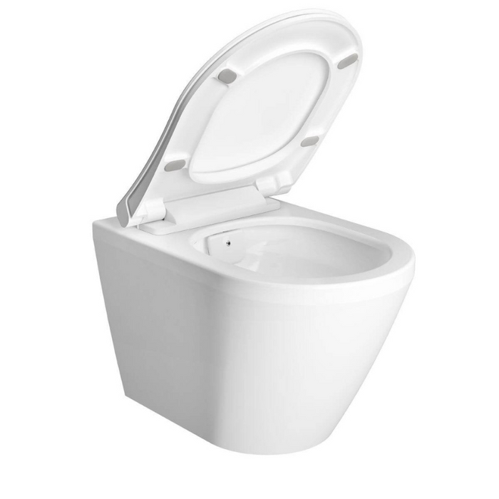 Vitra Integra Aquacare Rimless Wall Hung Toilet with Bidet Function and Soft Close Seat (70410036200)