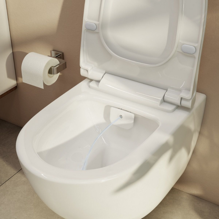 Vitra Sento Aquacare Rimless Wall Hung Toilet with Bidet Function (77480036202)