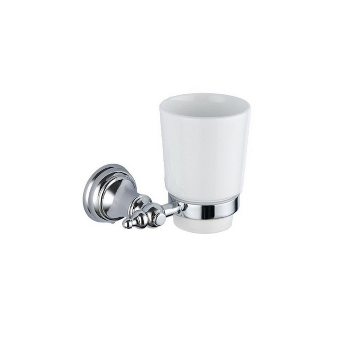 Kartell K-VIT Astley Tumbler and Holder White and Chrome (ACC143)