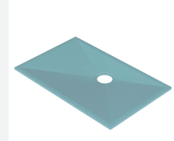 Essential Bathrooms DFG Wet Room Kit (Wet Floor Former, Waste, 2 x Grab Rails, Electric Shower, Curtain Rail & 2 Curtains)
