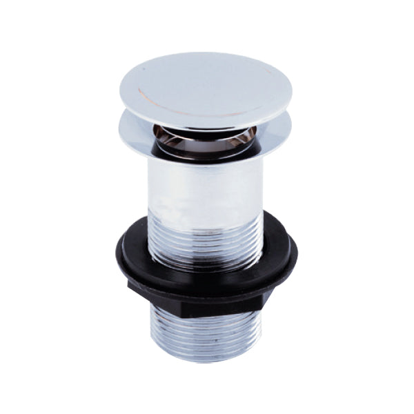 Kartell K-VIT Sprung Plug Basin Waste Unslotted Chrome (WAS002)