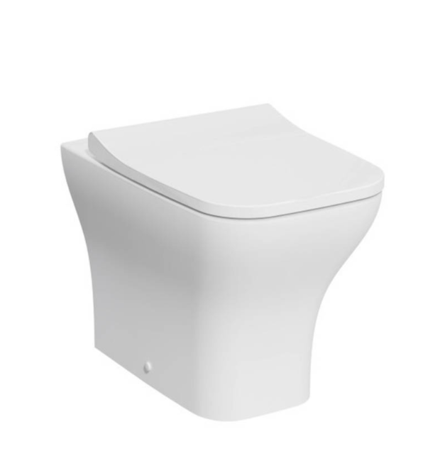 Kartell K-VIT Eklipse Square Back to Wall Rimless WC Pan-White Gloss (EK025SQ)
