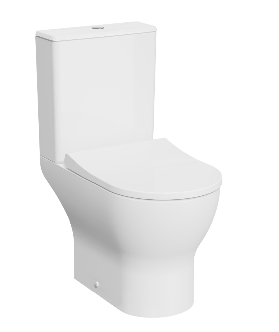 Kartell K-VIT Eklipse Round Close Coupled Cistern-White Gloss (EK001)
