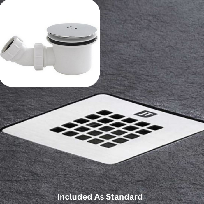 Kartell K-VIT Naturals Stone Effect Graphite Shower Tray 1200x800mm (STOR1208GP)