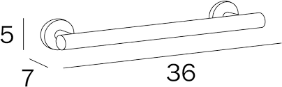 Inda Gealuna Grab Bar 36x5hx7cm (A10950CR)