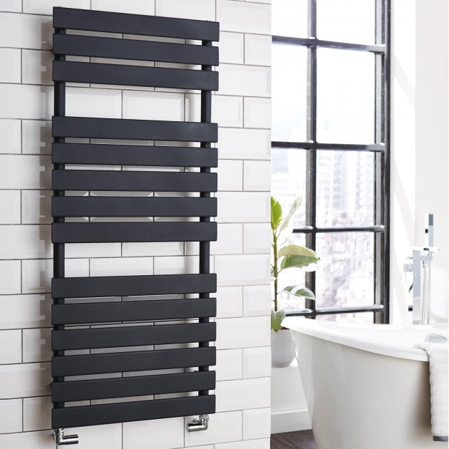Kartell K-Vit Atlantic Designer Towel Radiator 500mm x 1185mm Grey (ATL500-1200A)