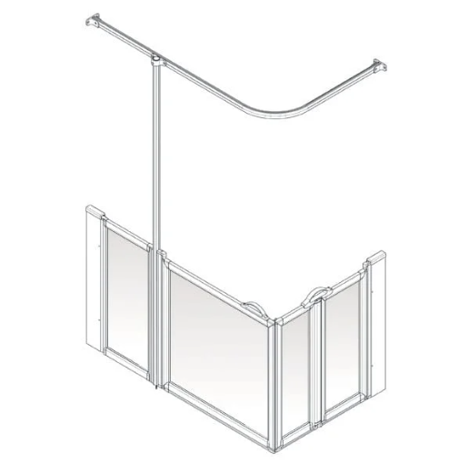 AKW Option B Shower Screens Suitable For Shower Trays (All Sizes)