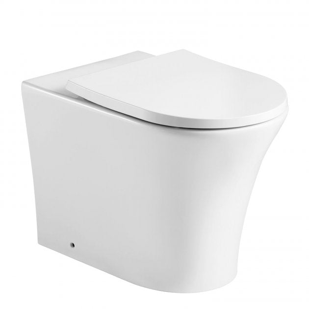 Kartell K-VIT Kameo Back To Wall Rimless WC PAN and Soft Close Seat (POT537KA-SEA102D)