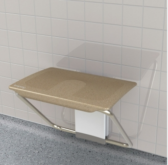 Impey Slimfold Shower Bench Sandstone (SFB250WSS)