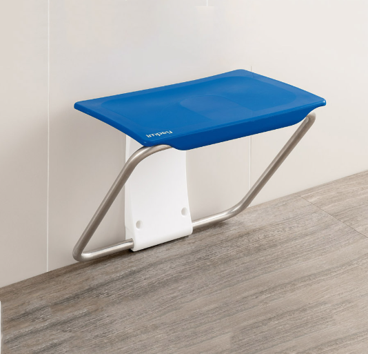 Impey Slimfold Shower Bench Sky Blue (SFB250WSB)