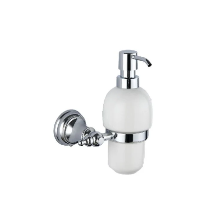 Kartell K-VIT Astley Soap Dispenser and Holder White and Chrome (ACC148)