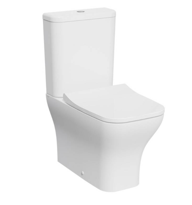 Kartell K-VIT Eklipse Square Closed Back Rimless Close Coupled WC Pan-White Gloss (EK023SQ)