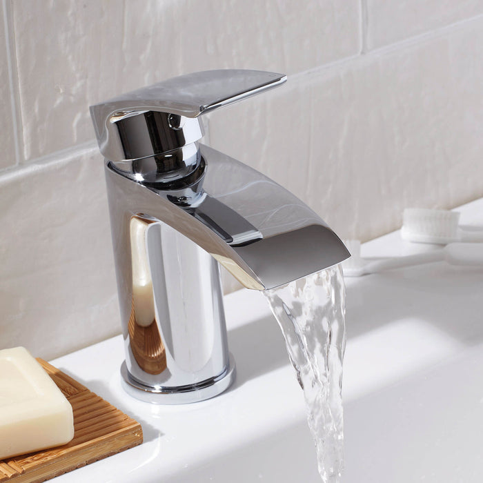 Kartell K-VIT bathroom taps in chrome, matt black and brushed finishes