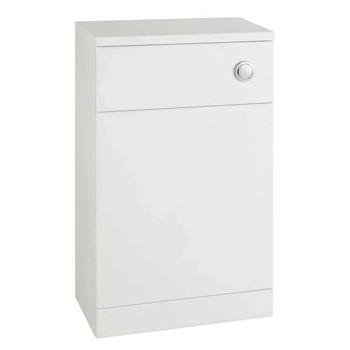 Kartell K-VIT Pure 500mm WC unit set in gloss white with back to wall pan, soft close seat and concealed cistern