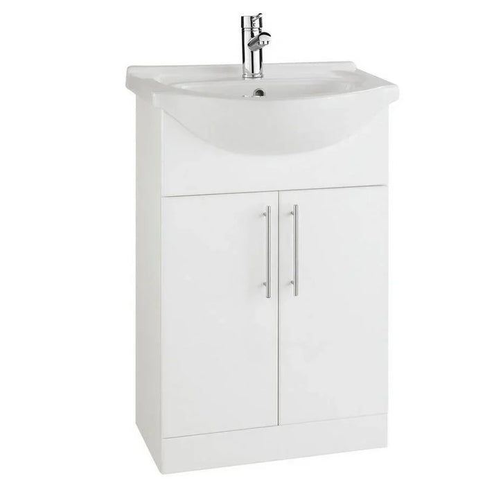 Kartell K-VIT Impakt 550mm Vanity Unit & Basin in Gloss White