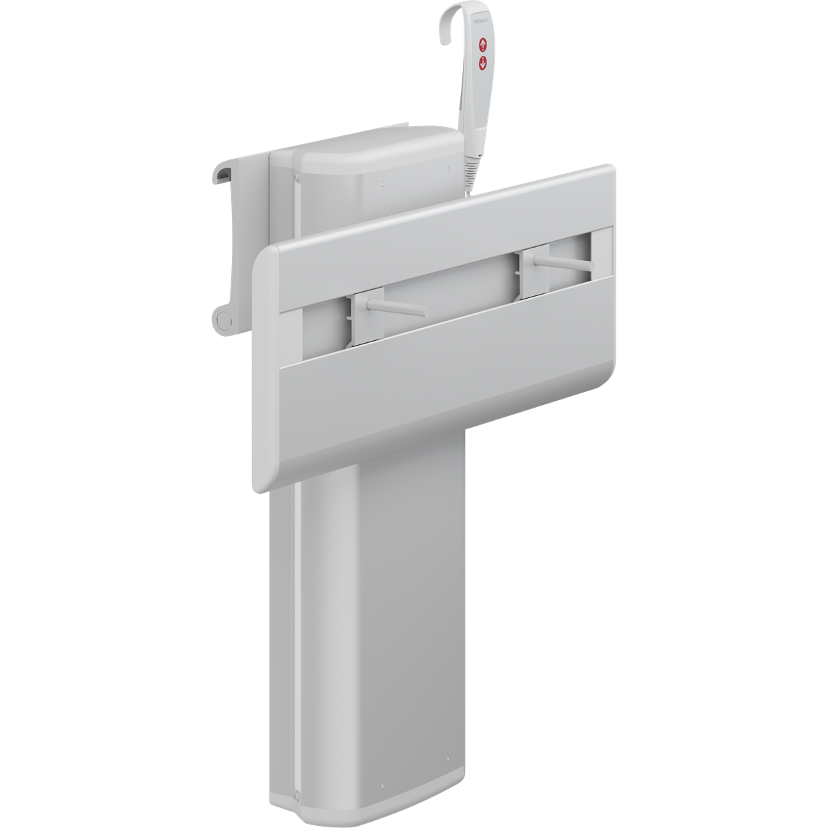 Pressalit PLUS electrically height-adjustable washbasin bracket