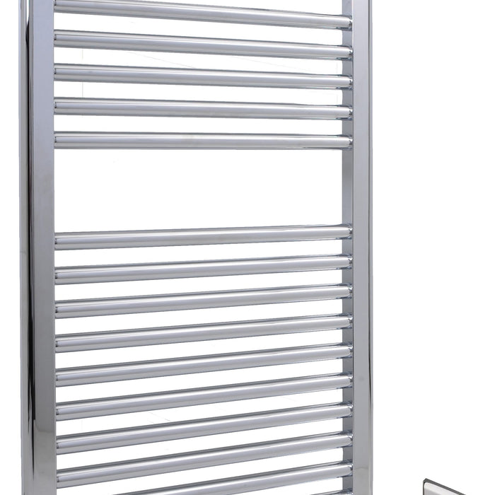 AKW LST straight multirail towel warmer in polished chrome