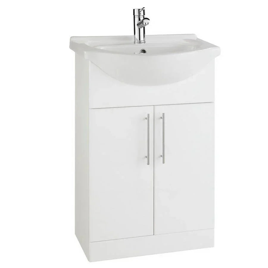 Kartell K-VIT Infinity 550mm Vanity Unit in Gloss White