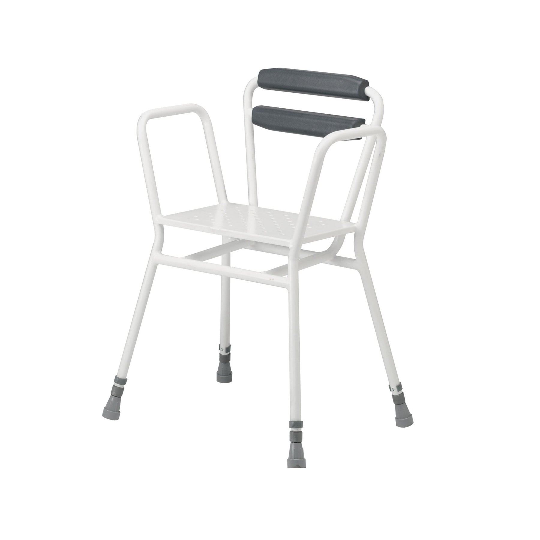 Roma Telford height adjustable shower chair with padded backrest
