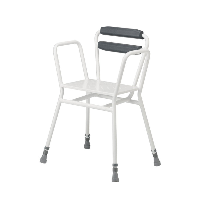 Roma Telford height adjustable shower chair with padded backrest