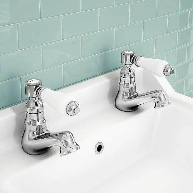 2 Hole Basin Taps (Pair)