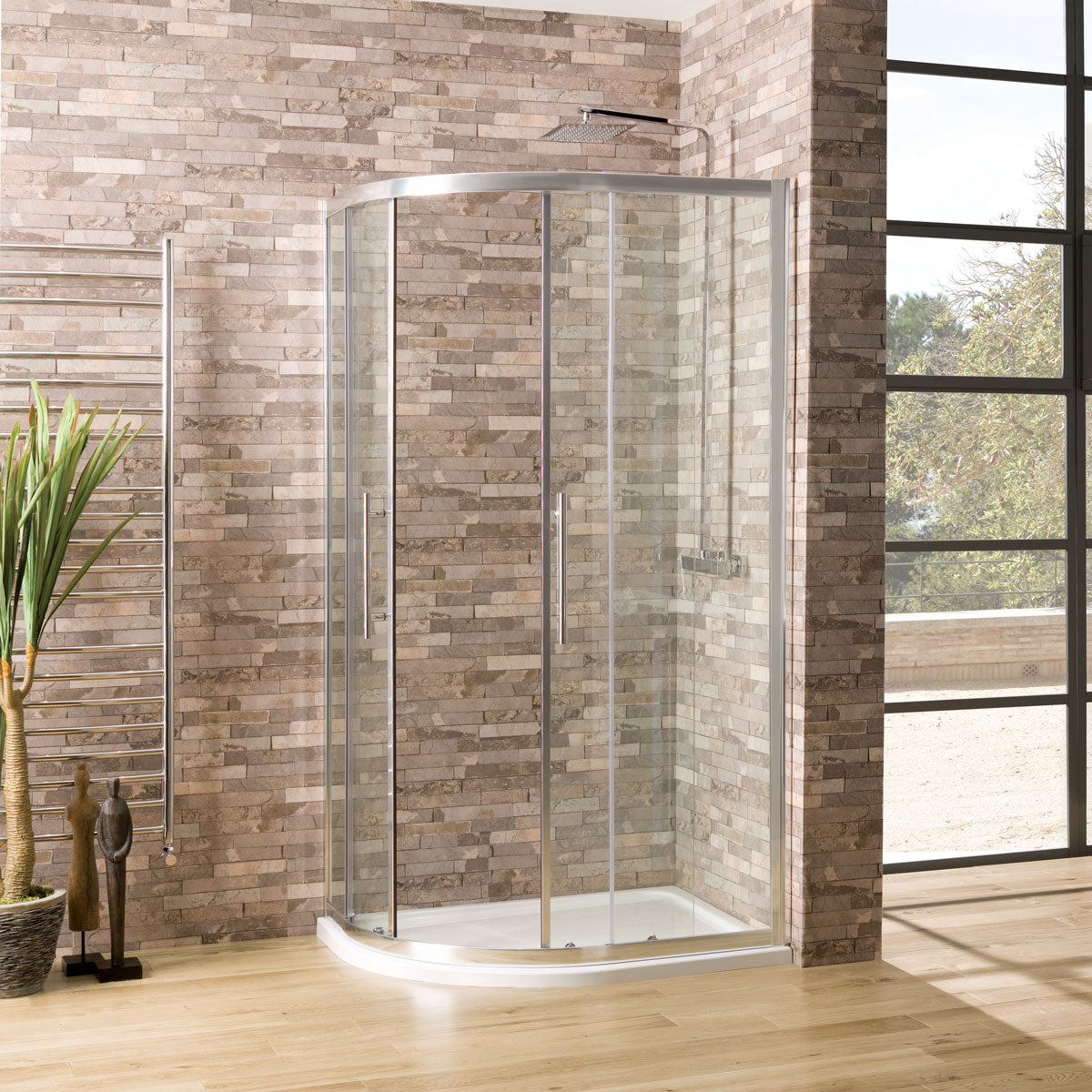 Offset Quadrant Shower Trays