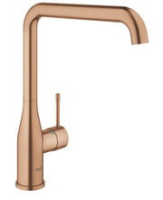 Grohe Essence kitchen sink mixer L-spout 30269 in Brushed Warm Sunset