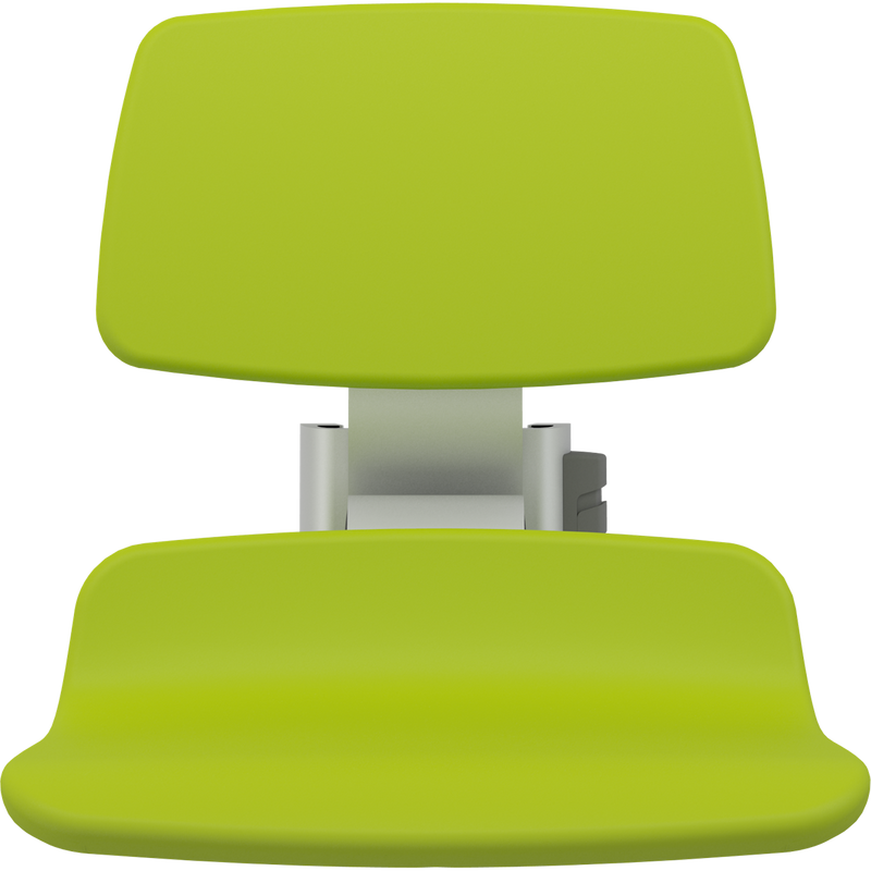 Pressalit PLUS Replacement Shower Seat 450 incl. Backrest, Manually Height Adjustable, Lime Green (R7124277)